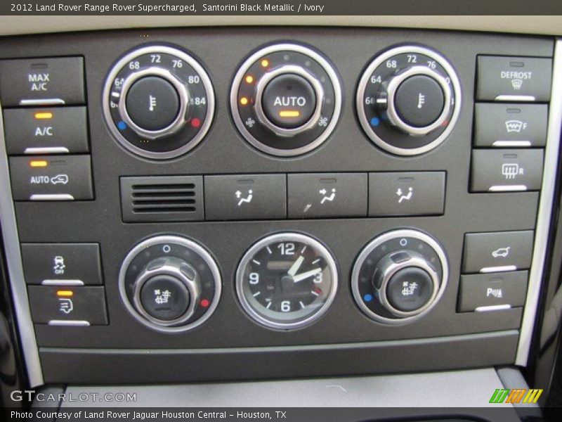 Santorini Black Metallic / Ivory 2012 Land Rover Range Rover Supercharged