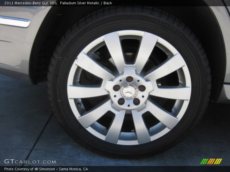 Palladium Silver Metallic / Black 2011 Mercedes-Benz GLK 350