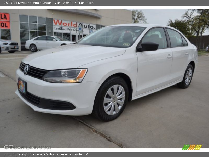 Candy White / Titan Black 2013 Volkswagen Jetta S Sedan