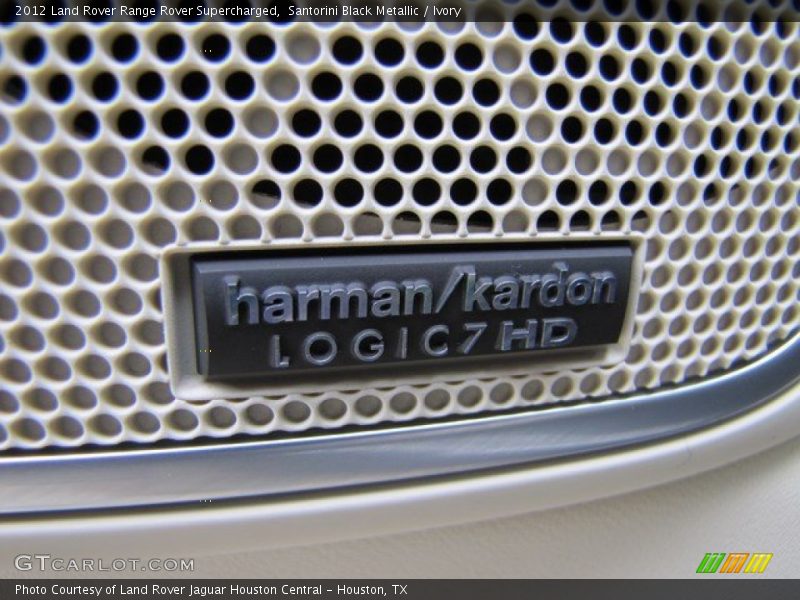 Santorini Black Metallic / Ivory 2012 Land Rover Range Rover Supercharged