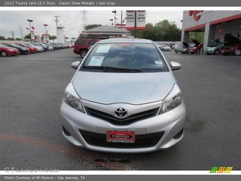 Classic Silver Metallic / Ash Gray 2012 Toyota Yaris LE 5 Door