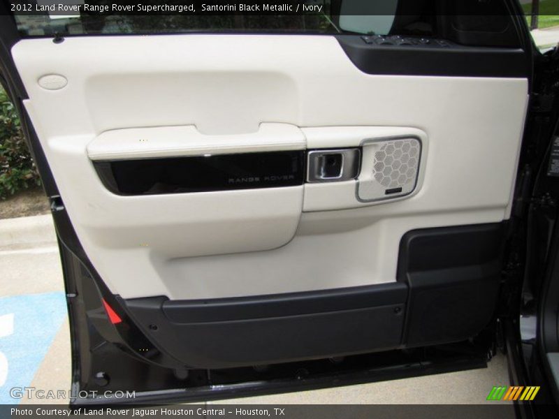 Santorini Black Metallic / Ivory 2012 Land Rover Range Rover Supercharged