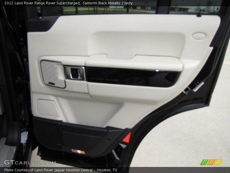 Santorini Black Metallic / Ivory 2012 Land Rover Range Rover Supercharged