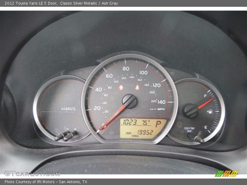 Classic Silver Metallic / Ash Gray 2012 Toyota Yaris LE 5 Door