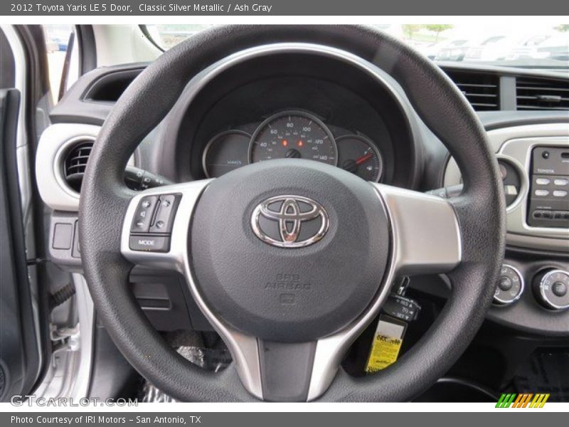 Classic Silver Metallic / Ash Gray 2012 Toyota Yaris LE 5 Door