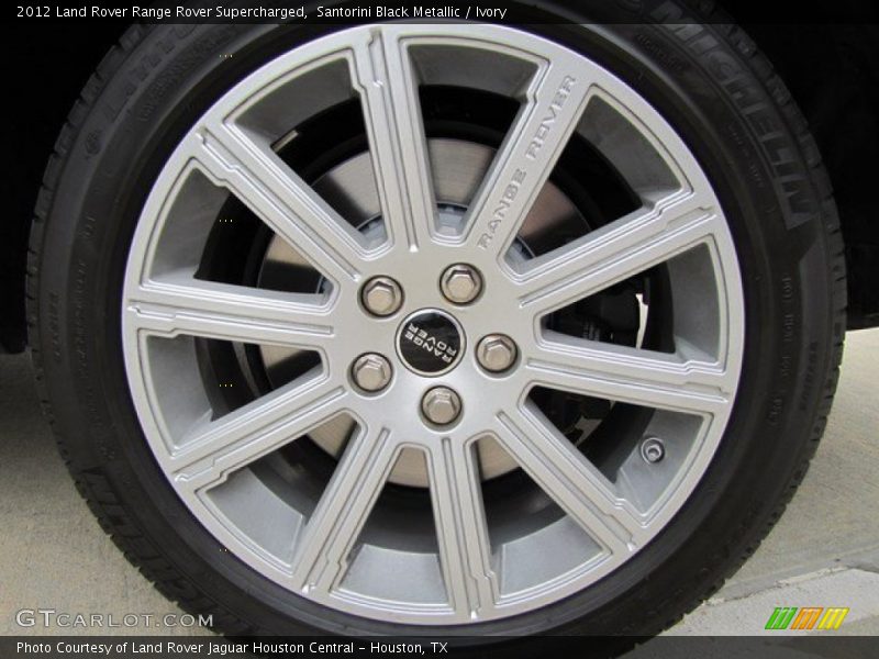 Santorini Black Metallic / Ivory 2012 Land Rover Range Rover Supercharged