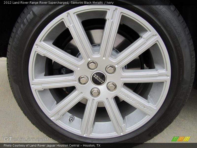 Santorini Black Metallic / Ivory 2012 Land Rover Range Rover Supercharged