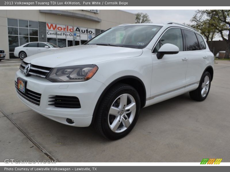 Pure White / Cornsilk Beige 2013 Volkswagen Touareg TDI Lux 4XMotion
