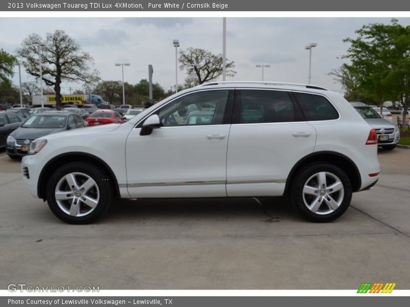Pure White / Cornsilk Beige 2013 Volkswagen Touareg TDI Lux 4XMotion