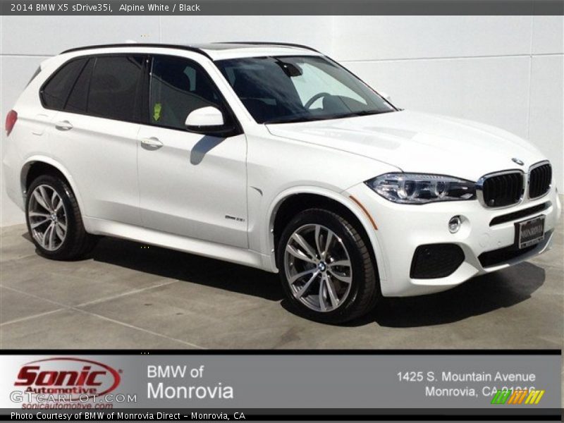 Alpine White / Black 2014 BMW X5 sDrive35i