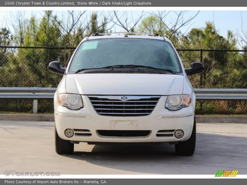 Stone White / Dark Khaki/Light Graystone 2006 Chrysler Town & Country Limited