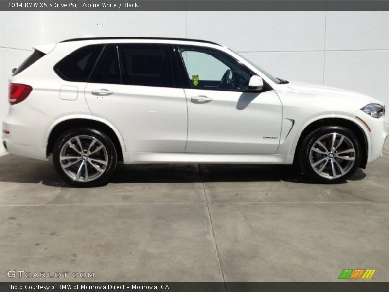 Alpine White / Black 2014 BMW X5 sDrive35i