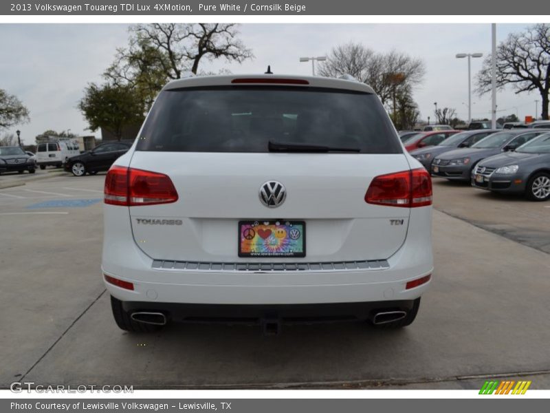 Pure White / Cornsilk Beige 2013 Volkswagen Touareg TDI Lux 4XMotion
