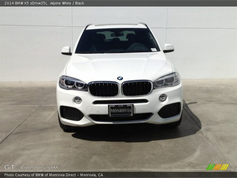 Alpine White / Black 2014 BMW X5 sDrive35i