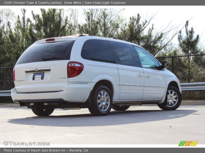 Stone White / Dark Khaki/Light Graystone 2006 Chrysler Town & Country Limited