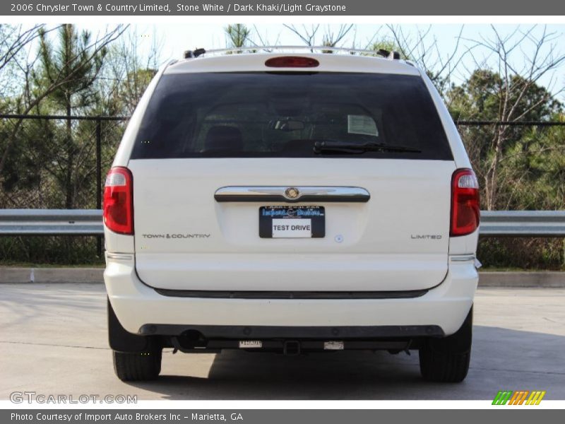 Stone White / Dark Khaki/Light Graystone 2006 Chrysler Town & Country Limited