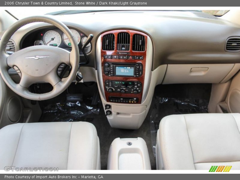 Stone White / Dark Khaki/Light Graystone 2006 Chrysler Town & Country Limited