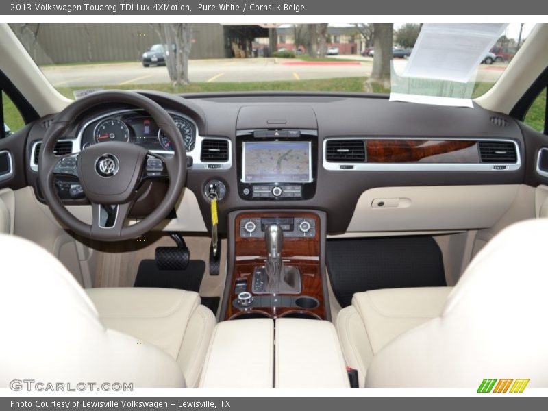 Pure White / Cornsilk Beige 2013 Volkswagen Touareg TDI Lux 4XMotion