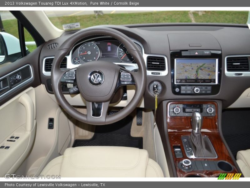 Pure White / Cornsilk Beige 2013 Volkswagen Touareg TDI Lux 4XMotion