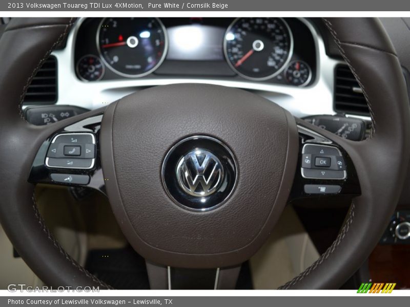 Pure White / Cornsilk Beige 2013 Volkswagen Touareg TDI Lux 4XMotion