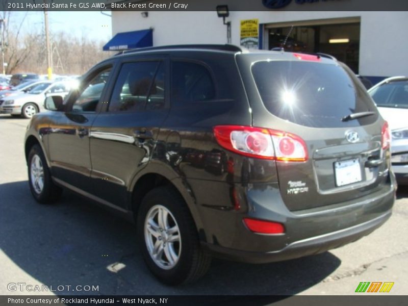 Black Forest Green / Gray 2011 Hyundai Santa Fe GLS AWD