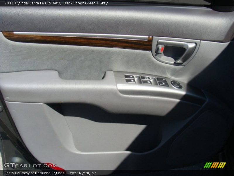 Black Forest Green / Gray 2011 Hyundai Santa Fe GLS AWD