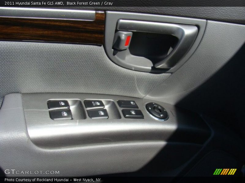 Black Forest Green / Gray 2011 Hyundai Santa Fe GLS AWD