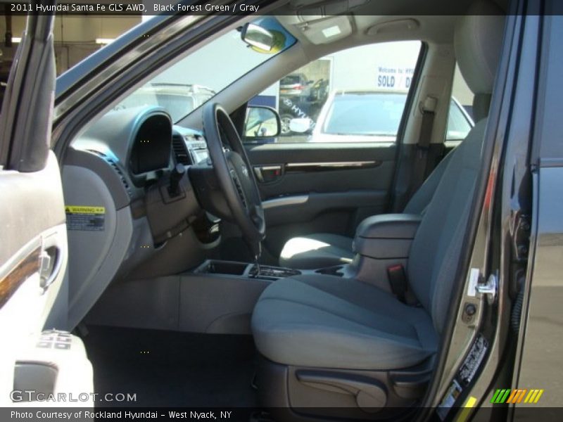 Black Forest Green / Gray 2011 Hyundai Santa Fe GLS AWD