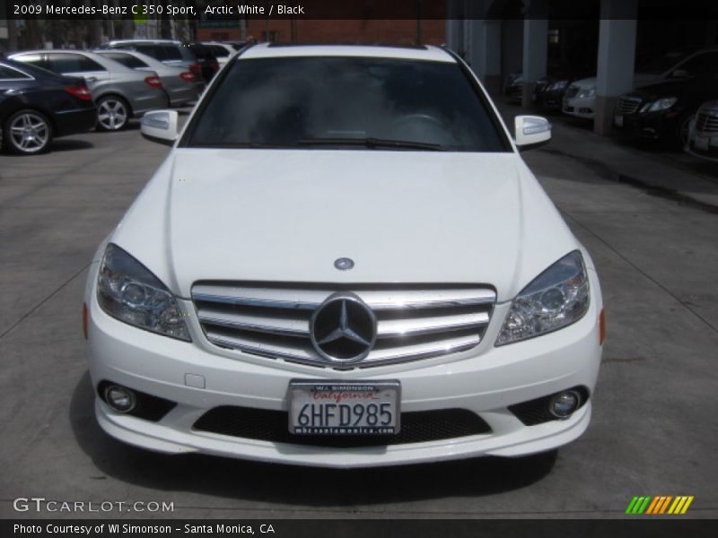 Arctic White / Black 2009 Mercedes-Benz C 350 Sport