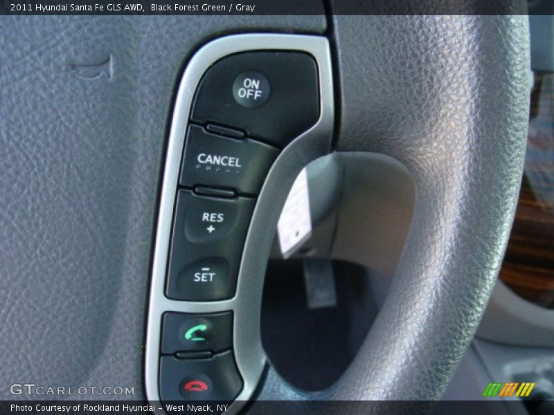 Black Forest Green / Gray 2011 Hyundai Santa Fe GLS AWD