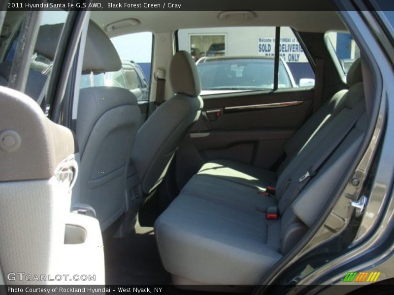 Black Forest Green / Gray 2011 Hyundai Santa Fe GLS AWD