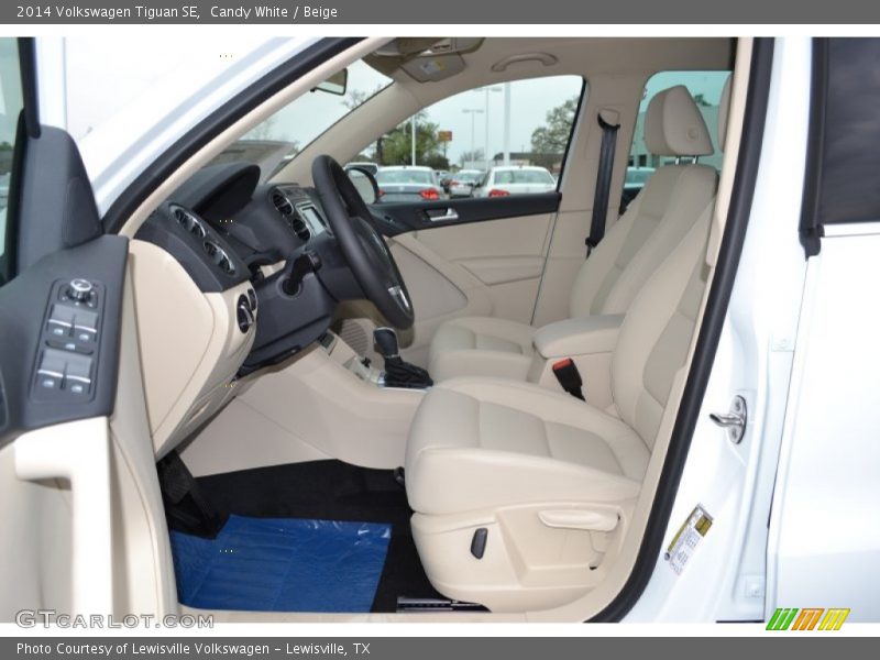 Candy White / Beige 2014 Volkswagen Tiguan SE