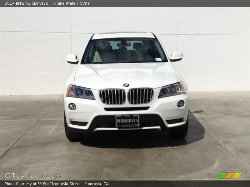 Alpine White / Oyster 2014 BMW X3 xDrive28i