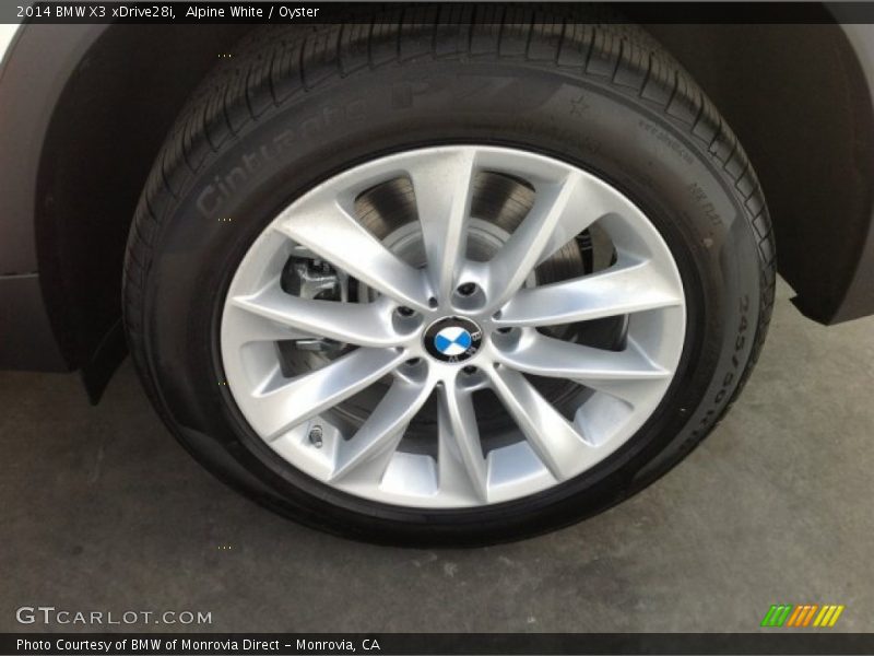 Alpine White / Oyster 2014 BMW X3 xDrive28i