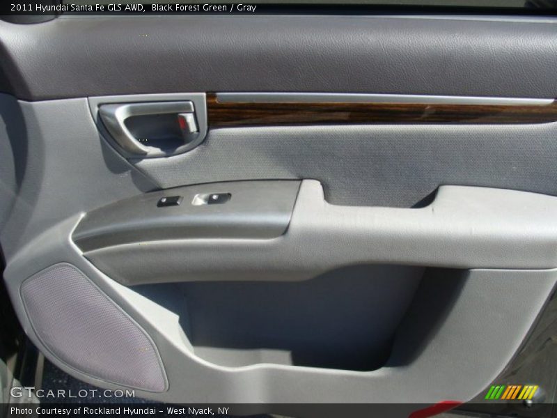 Black Forest Green / Gray 2011 Hyundai Santa Fe GLS AWD