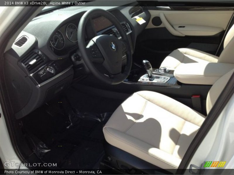 Alpine White / Oyster 2014 BMW X3 xDrive28i