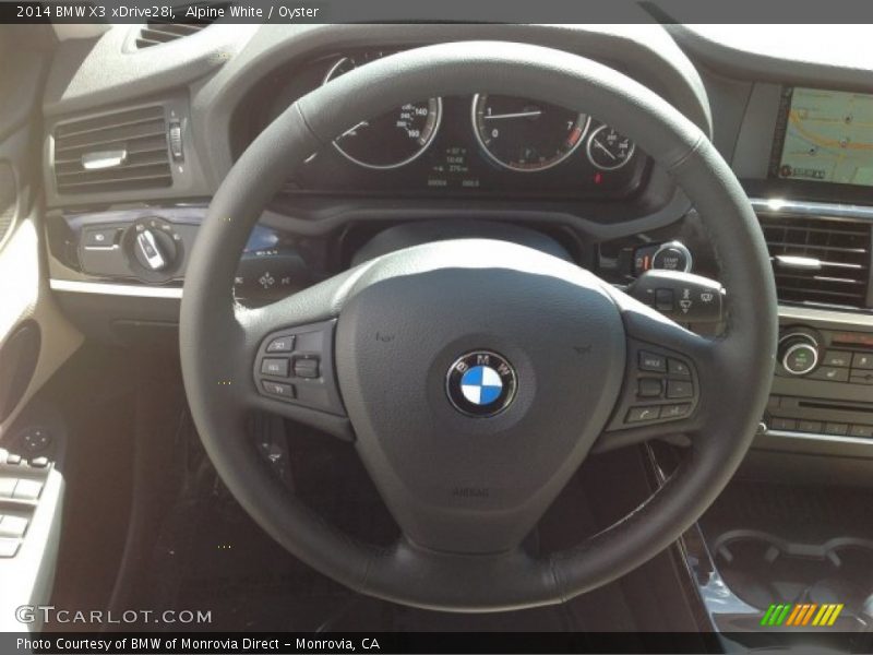 Alpine White / Oyster 2014 BMW X3 xDrive28i