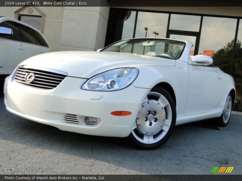 White Gold Crystal / Ecru 2004 Lexus SC 430