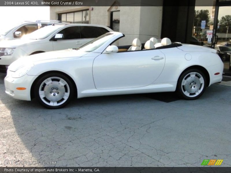 White Gold Crystal / Ecru 2004 Lexus SC 430