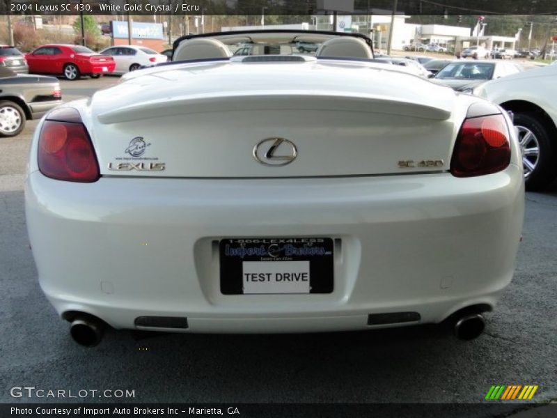 White Gold Crystal / Ecru 2004 Lexus SC 430