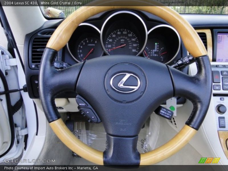 White Gold Crystal / Ecru 2004 Lexus SC 430