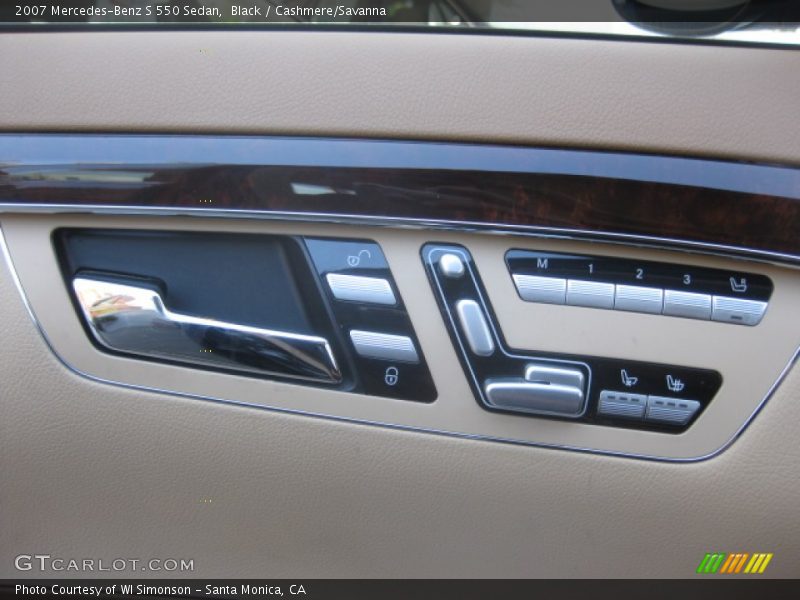 Black / Cashmere/Savanna 2007 Mercedes-Benz S 550 Sedan