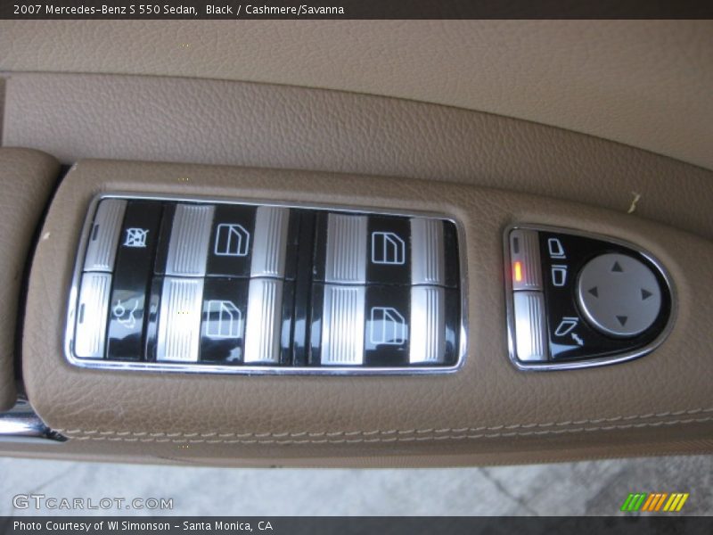 Black / Cashmere/Savanna 2007 Mercedes-Benz S 550 Sedan