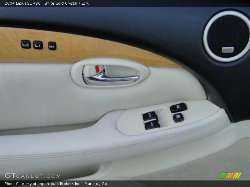 White Gold Crystal / Ecru 2004 Lexus SC 430