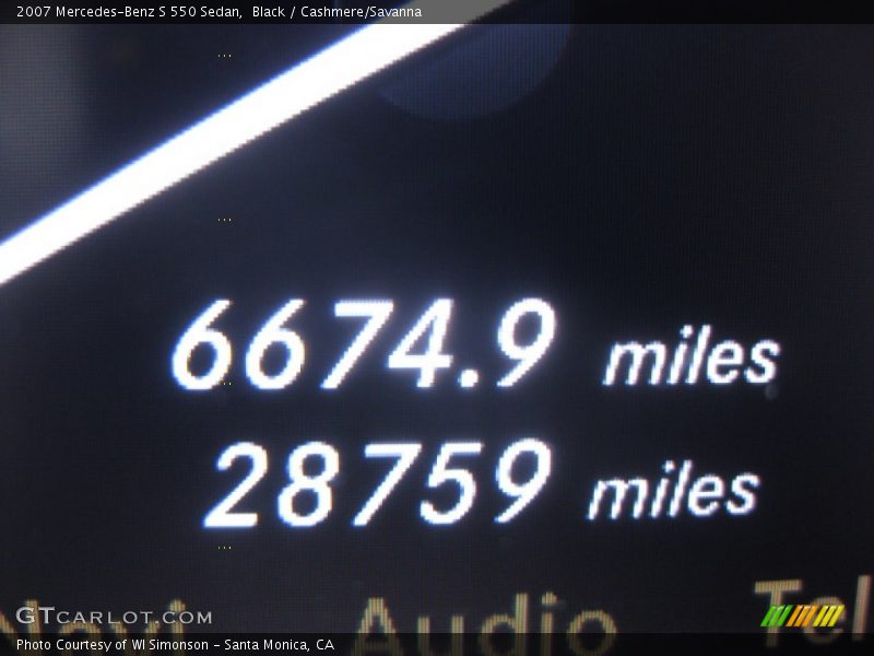 Black / Cashmere/Savanna 2007 Mercedes-Benz S 550 Sedan