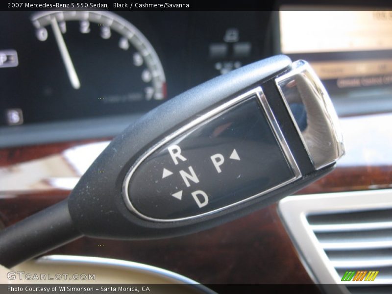 Black / Cashmere/Savanna 2007 Mercedes-Benz S 550 Sedan