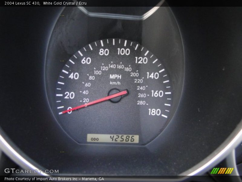 White Gold Crystal / Ecru 2004 Lexus SC 430