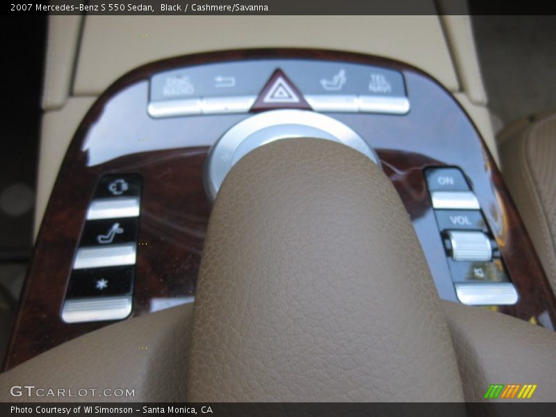 Black / Cashmere/Savanna 2007 Mercedes-Benz S 550 Sedan
