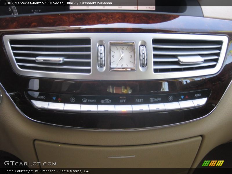 Black / Cashmere/Savanna 2007 Mercedes-Benz S 550 Sedan