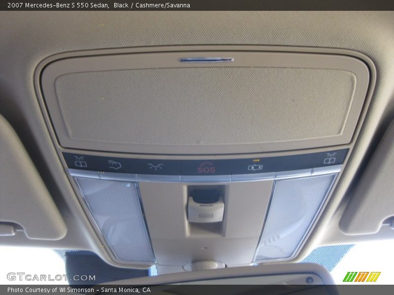 Black / Cashmere/Savanna 2007 Mercedes-Benz S 550 Sedan